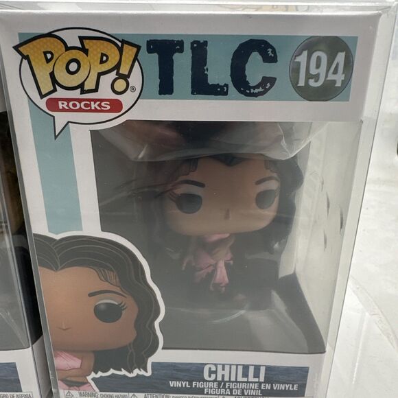 Funko Pop T-Boz 195 & Chilli 194 TLC Classic Old School Hip-Hop Vinyl Figure - Picture 3 of 8
